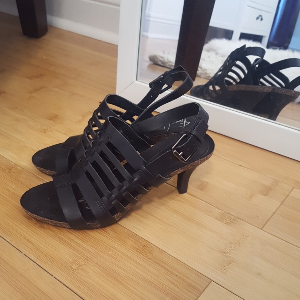 Franco Sarto Caged Sandal Heels worn ONCE